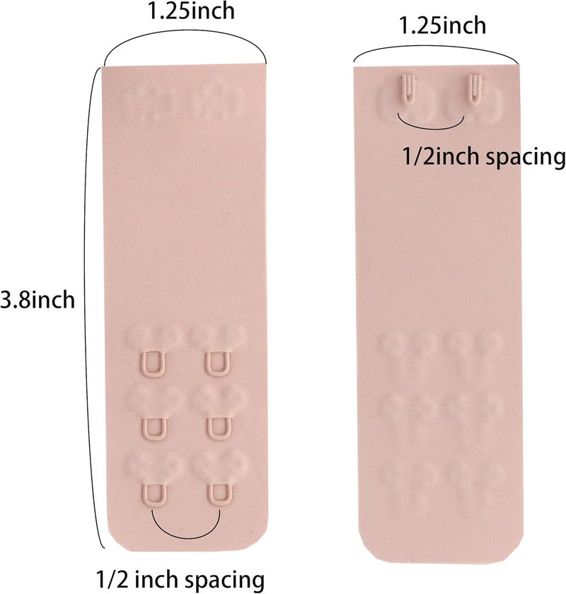 SAMGU Store Women's Soft Bra Extender 2 Hook / 3 Hooks / 4 Hooks Seamless Comfortable Bra Strap Extender Extension - Image 2